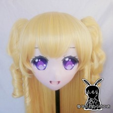 (KM5155)Quality Handmade Female/Girl Resin 3/4 Head Japanese Cartoon Character Cosplay Kigurumi Mask Crossdresser (KM5155)Quality Handmade Female/Girl Resin 3/4 Head Japanese Cartoon Character Cosplay Kigurumi Mask Crossdresser